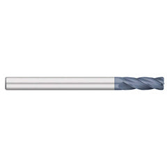 Corner Radius End Mill: 1″ Dia, 3″ LOC, 1/64″ Radius, 4 Flutes, Solid Carbide 6″ OAL, 1″ Shank Dia, 30 ° Helix, AlTiN Coated, Corner Radius End, Centercutting