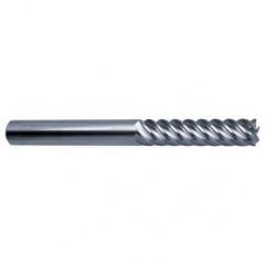 16mm Dia. - 150mm OAL - 45° Helix Bright Carbide End Mill - 6 FL - Makers Industrial Supply