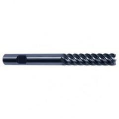 12mm Dia. - 150mm OAL - 45° Helix Bright Carbide End Mill - 6 FL - Makers Industrial Supply