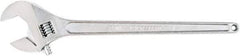 Crescent - 2-7/16" Jaw Capacity, 24" Standard Adjustable Wrench - Steel, Chrome Finish, 24" OAL - Makers Industrial Supply