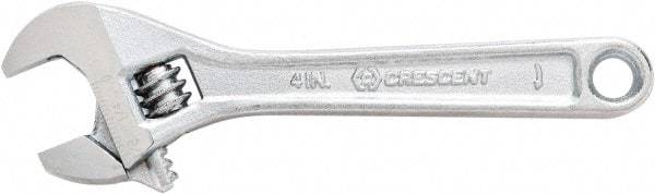 Crescent - 1-1/2" Jaw Capacity, 12" Standard Adjustable Wrench - Steel, Chrome Finish, 12" OAL - Makers Industrial Supply