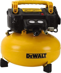 DeWALT - 0.9 hp, 2.6 SCFM at 90 psi, Pancake Compressor - 6 Gal Tank, 10 Amp, 165 psi, 120V (60 Hz) - Makers Industrial Supply