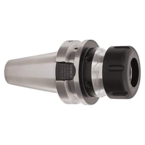 HAIMER - 1/8" to 5/8" Capacity, 160mm Projection, BT40 Taper Shank, ER25 Collet Chuck - 0.0001" TIR, Through-Spindle - Exact Industrial Supply