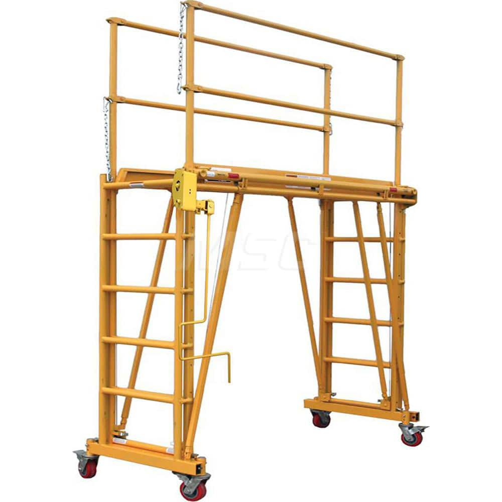 Tele-Tower - Scaffolding; Type: Tower Scaffold ; Section: Base ; Length (Feet): 6.000 ; Height (Feet): 11 ; Load Capacity (Lb.): 800.000 - Exact Industrial Supply