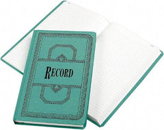 Boorum & Pease - 500 Sheet, 12-1/8 x 7-5/8", Record Rule Record/Account Book - Blue - Makers Industrial Supply