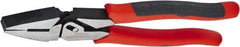 Crescent - 9-1/2" OAL, Linesman's Pliers - Serrated Jaw, Thermoplastic Handles - Makers Industrial Supply