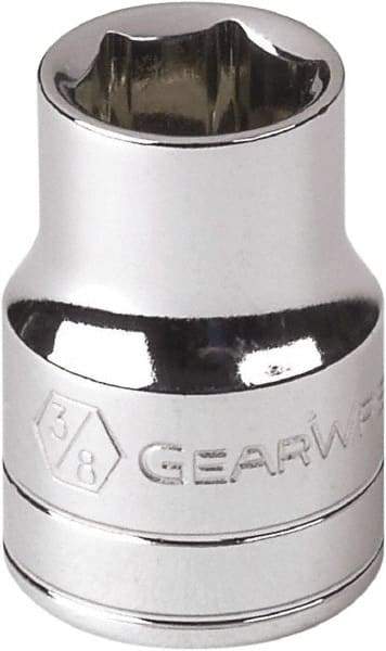 GearWrench - 1-1/4", 1/2" Drive, Standard Hand Socket - 12 Points, 1-21/32" OAL, Alloy Steel, Chrome Finish - Makers Industrial Supply