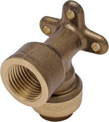 SharkBite - Brass & Chrome Pipe Fittings Type: 90 Drop Ear Elbow Fitting Size: 1/2 x 12 - Makers Industrial Supply