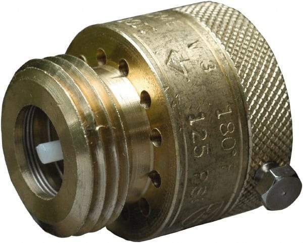 CASH ACME - 3/4" Pipe, 125 Max psi, 2 Color Warning Insulated Brass, Hose Connection Vacuum Breaker - Buna-N Seal, Stainless Steel Spring, FNPT x MNPT End Connections - Makers Industrial Supply