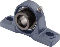 Tritan - 3/4" ID, 5" OAL x 2.4409" OAH Pillow Block - 1,490 Lb Static Cap, 2,880 Lb Dyn Cap, 3.74" Btw Mnt Hole Ctrs, 1-5/16" Base-to-Ctr Ht, Cast Iron/Steel - Makers Industrial Supply