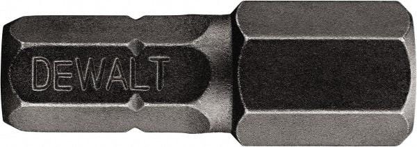 DeWALT - 7/32" Hex Security Bit - 1/4" Hex Drive, 1" OAL - Makers Industrial Supply