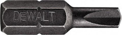 DeWALT - 1/8 Clutch Type G Screwdriver Bit - 1/4" Hex Drive, 1" OAL - Makers Industrial Supply