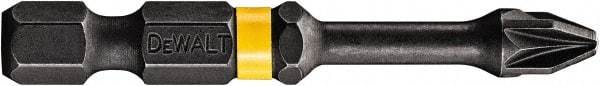 DeWALT - PZ.2 Posidriv Screwdriver Bit - 1/4" Hex Drive, 2" OAL - Makers Industrial Supply