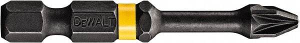 DeWALT - PZ.3 Posidriv Screwdriver Bit - 1/4" Hex Drive, 2" OAL - Makers Industrial Supply