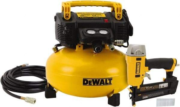 DeWALT - 0.9 hp, 2.6 SCFM at 90 psi, Pancake Compressor - 6 Gal Tank, 10 Amp, 165 psi, 120V - Makers Industrial Supply