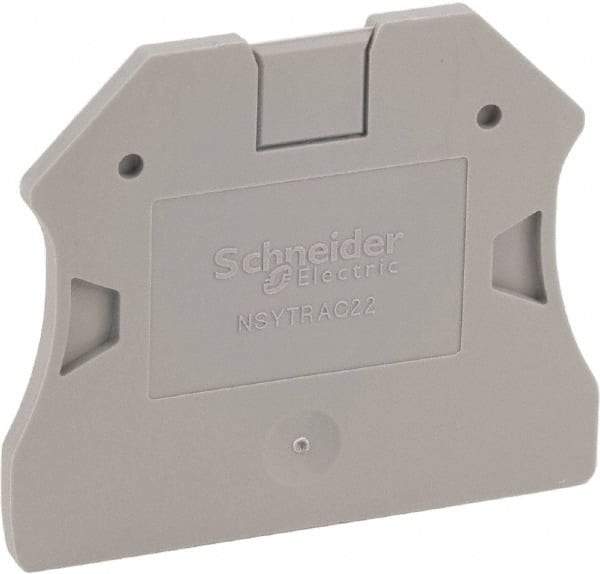 Schneider Electric - 2.2mm High, Terminal Block End Cover - Use with NSYT Terminal Blocks - Makers Industrial Supply