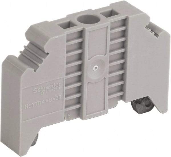 Schneider Electric - 50.5mm Long, Terminal Block End Stop - Use with NYST Terminal Blocks - Makers Industrial Supply