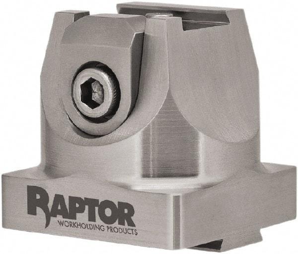 Raptor Workholding - 3/4" Jaw Width, 2" High x 2.07" Long x 2.07" Wide Dovetail Vise - For Use with 4 & 5 Axis Workholding Systems - Makers Industrial Supply