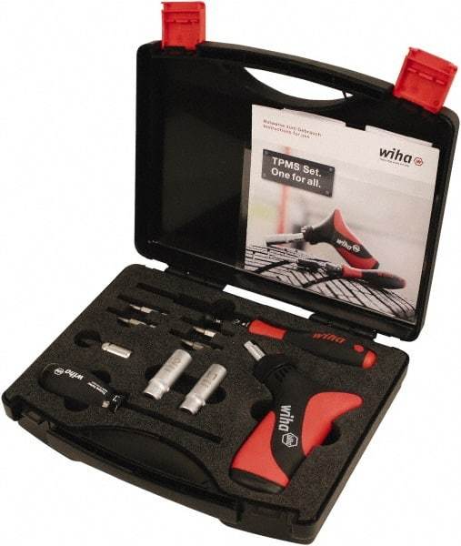 Wiha - 12 Piece Torque Tire Pressure Mounting Kit - Comes in Molded Case - Makers Industrial Supply