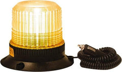 Buyers Products - 1.7 Joules, 10 Flash Rate, 1" Pipe & 3-Bolt Mount Emergency Strobe Light Assembly - Powered by 12 to 24 Volts, Amber - Makers Industrial Supply