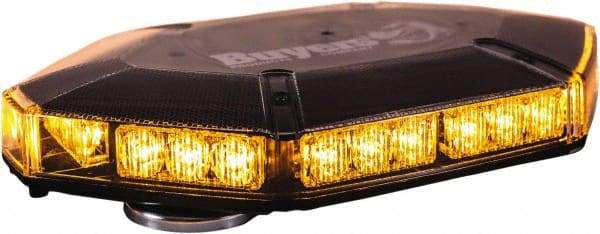 Buyers Products - Variable Flash Rate, Vacuum-Magnetic Mount Emergency LED Lightbar Assembly - Powered by DC, Amber - Makers Industrial Supply