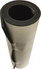 Value Collection - 1/8" Thick x 36" Wide x 10' Long Black Neoprene Rubber Roll - Stock Length, Adhesive Back, 60 Shore A Durometer, 1,000 psi Tensile Strength, -20°F to 170°F - Makers Industrial Supply