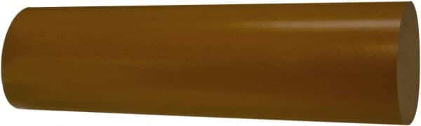 TriStar - 2' Long, 1/4" Diam, Plastic Plastic Rod - + 1/4 - 0.0" Length Tolerance, +0.015/-0.000" Diam Tolerance, 60D Hardness, Dull Gold - Makers Industrial Supply