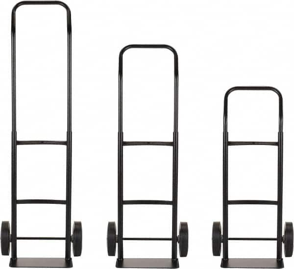 Harper Trucks - 600 Lb Capacity 40" OAH Convertible Hand Truck - 14 x 7" Base Plate, Continuous Handle, Steel, Solid Rubber Swivel Wheels - Makers Industrial Supply