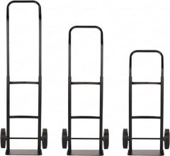 Harper Trucks - 600 Lb Capacity 40" OAH Convertible Hand Truck - 14 x 7" Base Plate, Continuous Handle, Steel, Solid Rubber Swivel Wheels - Makers Industrial Supply