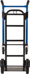 Harper Trucks - 900 Lb Capacity 48" OAH Quick Change Convertible Hand Truck - 18 x 9" Base Plate, Dual Handle, Steel, Solid Rubber Swivel Wheels - Makers Industrial Supply