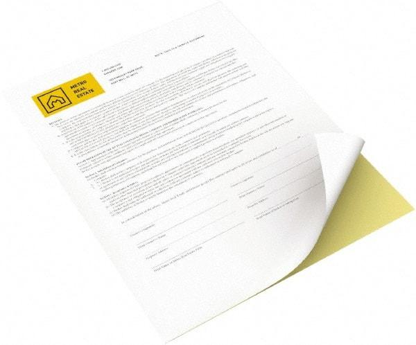 Xerox - Canary & White Digital Carbonless Paper - Use with Laser Copiers, Laser Printers - Makers Industrial Supply