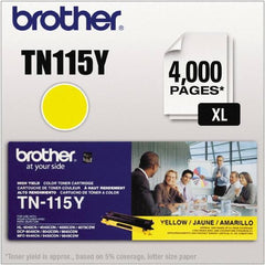 Brother - Yellow Toner Cartridge - Use with Brother DCP-9040CN, 9045CDN, HL-4040CDN, 4040CN, 4070CDW, MFC-9440CN, 9550CDN, 9840CDW - Makers Industrial Supply