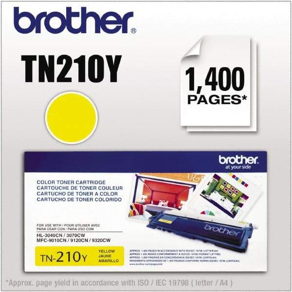 Brother - Yellow Toner Cartridge - Use with Brother HL-3040CN, 3045CN, 3070CW, 3075CW, MFC-9010CN, 9120CN, 9125CN, 9320CW, 9325CW - Makers Industrial Supply