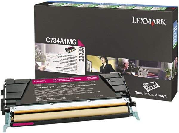 Lexmark - Magenta Toner Cartridge - Use with Lexmark C734, C736, X734, X738 - Makers Industrial Supply