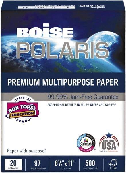 Boise - White Copy Paper - Use with Laser Printers, Copiers, Inkjet Printers - Makers Industrial Supply