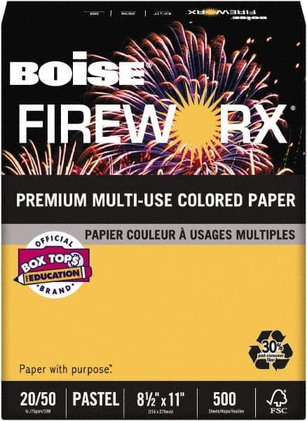 Boise - Golden Glimmer Colored Copy Paper - Use with Laser Printers, Copiers, Plain Paper Fax Machines, Multifunction Machines - Makers Industrial Supply