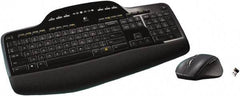 Logitech - Black Keyboard/Mouse - Use with Computer - Makers Industrial Supply