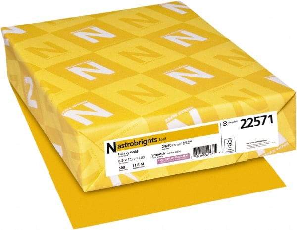 Neenah Paper - Gold Colored Copy Paper - Use with Laser Printers, Inkjet Printers, Copiers - Makers Industrial Supply