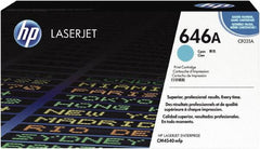 Hewlett-Packard - Cyan Toner Cartridge - Use with HP Color LaserJet Enterprise CM4540 MFP - Makers Industrial Supply