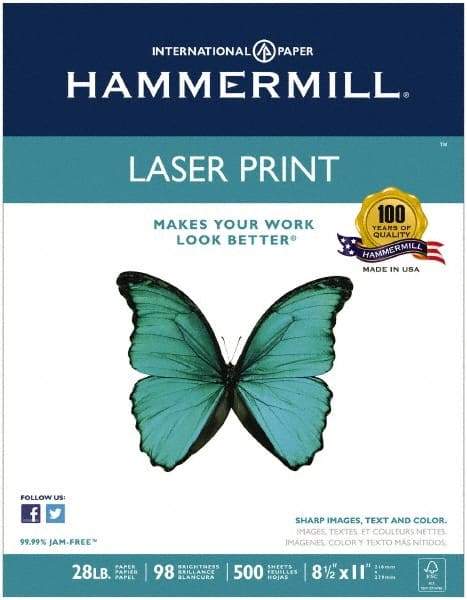 Hammermill - White Copy Paper - Use with Laser Printers, Copiers - Makers Industrial Supply