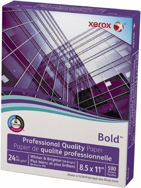 Xerox - White Copy Paper - Use with Laser & Inkjet Printers, Laser & Inkjet Copiers - Makers Industrial Supply