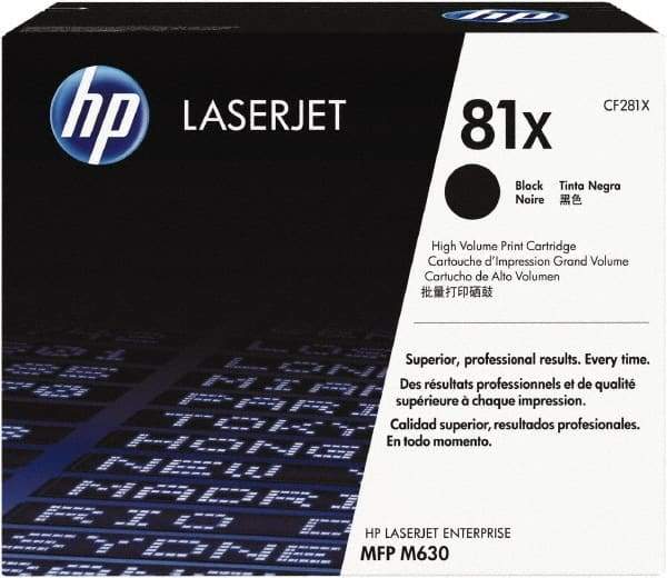 Hewlett-Packard - Black Toner Cartridge - Use with HP LaserJet Enterprise Flow MFP M630z, Enterprise MFP M630f, M630h - Makers Industrial Supply