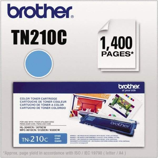 Brother - Cyan Toner Cartridge - Use with Brother HL-3040CN, 3045CN, 3070CW, 3075CW, MFC-9010CN, 9120CN, 9125CN, 9320CW, 9325CW - Makers Industrial Supply