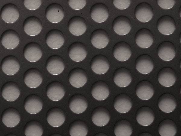 Value Collection - 36 x 40 x 0.06" Perforated Carbon Steel Sheet - 1/2" Staggered Round Holes, 11/16" Hole Spacing - Makers Industrial Supply