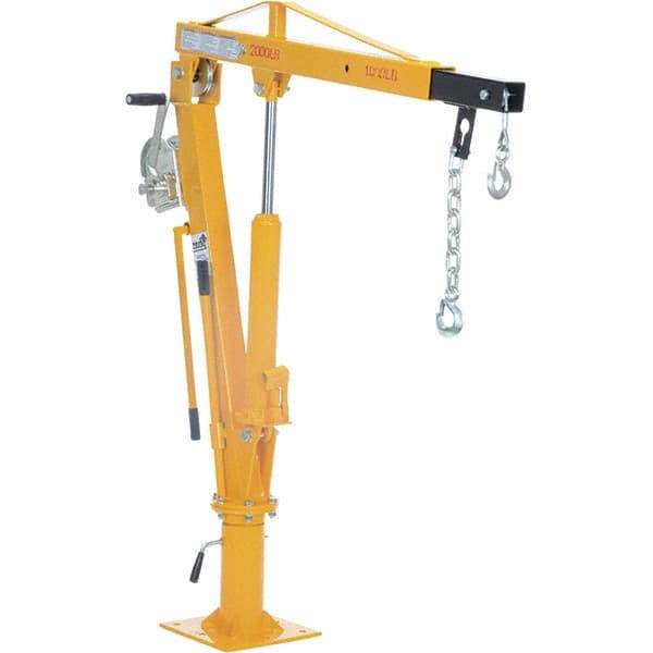 Vestil - 1,000 Lb Load Capacity, Steel Winch Operated Crane - 3' 21/64" Span - Makers Industrial Supply