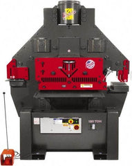 Edwards Manufacturing - 11" Throat Depth, 120 Ton Punch Pressure, 1-1/2" in 1" Punch Capacity Ironworker - 3 Phase, 230 Volts - Makers Industrial Supply