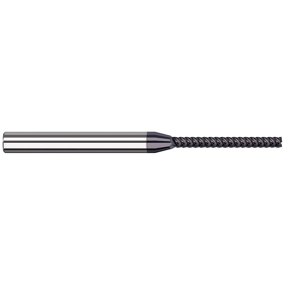 Harvey Tool - Square End Mills; Mill Diameter (mm): 1.00 ; Mill Diameter (Decimal Inch): 0.0394 ; Length of Cut (mm): 10.0000 ; Length of Cut (Decimal Inch): 0.3937 ; Material: Solid Carbide ; Finish/Coating: AlTiN Nano - Exact Industrial Supply