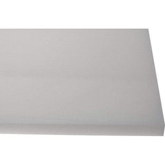 Made in USA - 3/4" Thick x 1' Wide x 4' Long, Polyethylene (HDPE) Sheet - White, Shore D-65 Hardness, Cutting Board Grade, ±10% Tolerance - Makers Industrial Supply