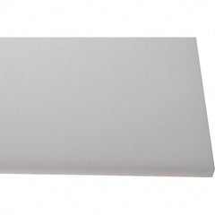 Made in USA - 1/2" Thick x 2' Wide x 4' Long, Polyethylene (HDPE) Sheet - White, Shore D-65 Hardness, Cutting Board Grade, ±10% Tolerance - Makers Industrial Supply