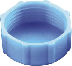 Caplugs - Round Head, Threaded Cap - 17/64" Long, High-Density Polyethylene, Blue - Makers Industrial Supply